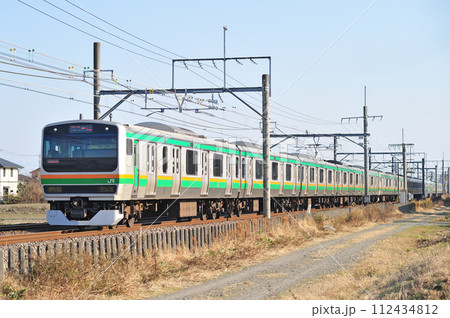 高崎線　行田ー熊谷　JR東日本　E231系1000番台　S-09編成（国府津） 112434812