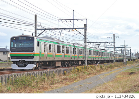 高崎線　行田ー熊谷　JR東日本　E231系1000番台　S-14編成（国府津） 112434826