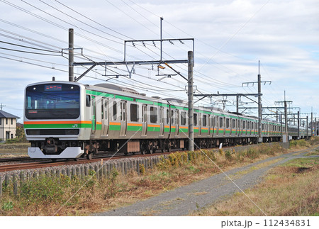 高崎線 行田ー熊谷 JR東日本 E231系1000番台 S-32編成(国府津) 高崎線 行田ー熊谷 JR東日本 E231系1000番台 S-32編成(国府津) 112434831