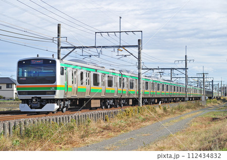 高崎線　行田ー熊谷　JR東日本　E231系1000番台　S-27編成（国府津） 112434832