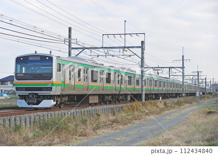 高崎線　行田ー熊谷　JR東日本　E231系1000番台　S-22編成（国府津） 112434840