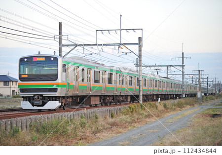 高崎線　行田ー熊谷　JR東日本　E231系1000番台　S-14編成（国府津） 112434844