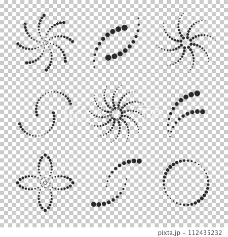 Dots Elements for Design. Set of Abstract Icons. Vector Art. Dots Elements for Design. Set of Abstract Icons. Vector Art. 112435232