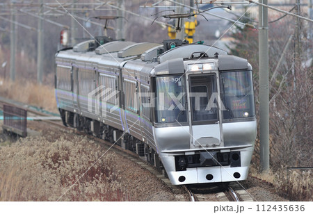 千歳線　北広島ー島松　JR北海道　785系　NE-501編成（札幌）　スーパーカムイ　エアポート 112435636