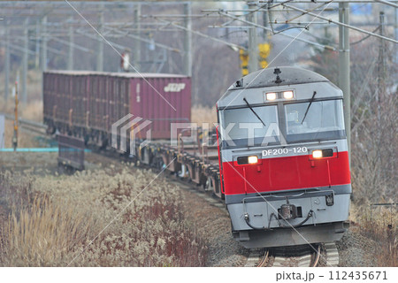 千歳線　北広島ー島松　JR貨物　DF200-120（鷲別） 112435671