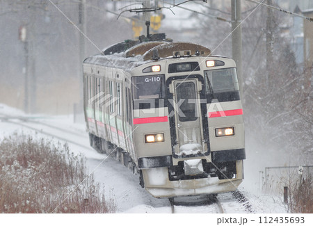 千歳線　北広島ー島松　JR北海道　731系　G-110編成（札幌） 112435693