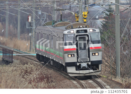 千歳線　北広島ー島松　JR北海道　731系　G-119編成（札幌） 112435701