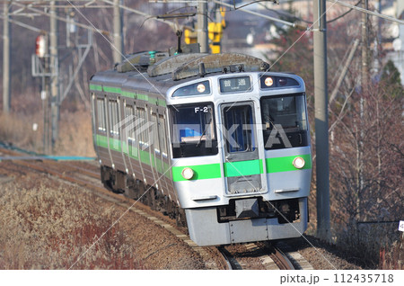 千歳線　北広島ー島松　JR北海道　721系　F-2編成（札幌） 112435718