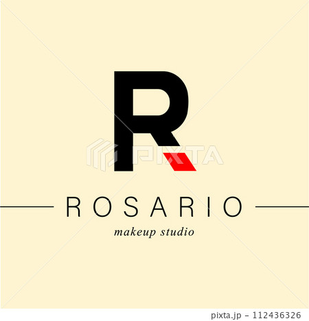 Bundle Minimalistic Logos. Monogram of letters R. for business card 112436326