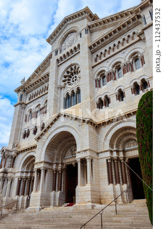 Facade of Saint Nicholas Cathedral in Monaco-Ville, Monaco Facade of Saint Nicholas Cathedral in Monaco-Ville, Monaco 112437532