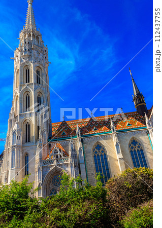 Church of the Assumption of the Buda Castle, more commonly known as the Matthias Church, is a Catholic church located in the Holy Trinity Square, Budapest, Hungary 112437755