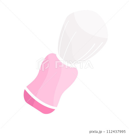 shaving brush color vector illustratio 112437995