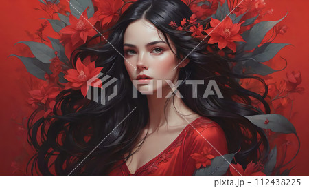 女性・女の子のイラスト素材 112438225