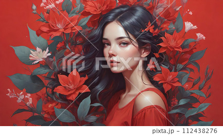 女性・女の子のイラスト素材 112438276