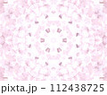 桜色の万華鏡、美しい幾何学模様、布目調 112438725