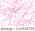 桜色のタイルが敷き詰められた背景イラスト 112438728