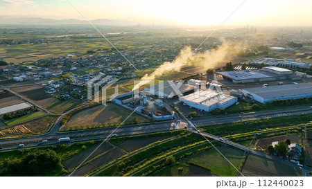 田園都市のドローン空撮 112440023