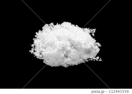 White snow isolated on black background close up White snow isolated on black background close up 112441559