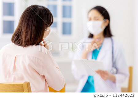 女性医師　診察　病院 112442022