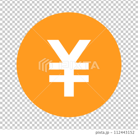 simple orange circle mark 112443152