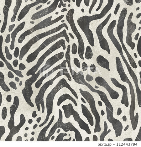 Design an abstract zebra pattern with a...のイラスト素材 [112443794] - PIXTA