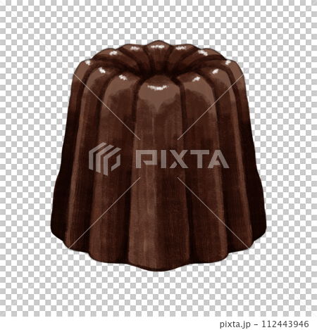 Hand-painted chocolate canelé (single item) Hand-painted chocolate canelé (single item) 112443946