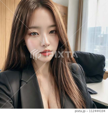 仕事中のセクシーな後輩 112444104