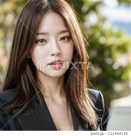 仕事中のセクシーな後輩 112444116