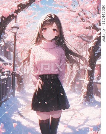 桜の雪、春の息吹 桜の雪、春の息吹 112445380
