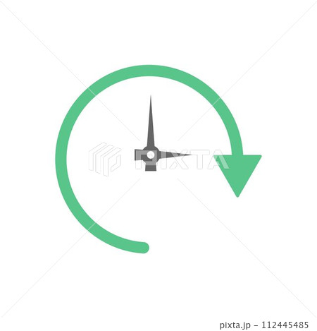 Time icon flat design 112445485
