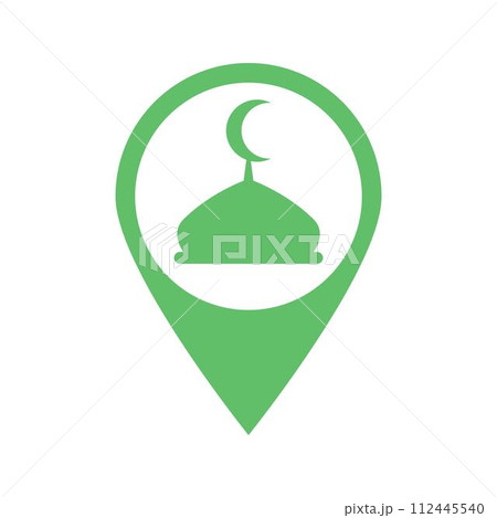 Mosque icon design template 112445540