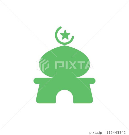 Mosque icon design template 112445542