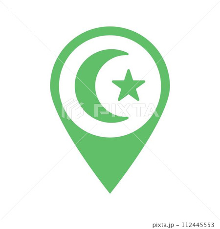 Mosque icon design template 112445553