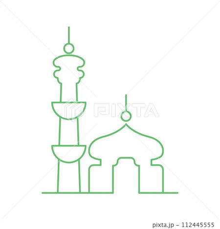 Mosque icon design template 112445555