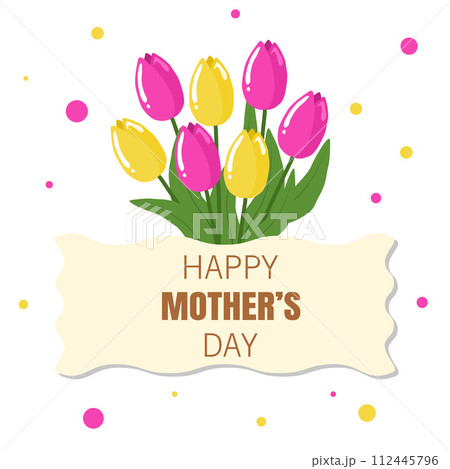 Happy Mother's Day Floral Card Happy Mother's Day Floral Card 112445796