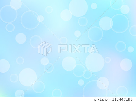 ほわほわ背景　水色 112447199