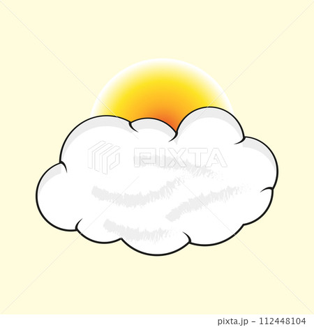 flat weather cloud illustration vector file flat weather cloud illustration vector file 112448104