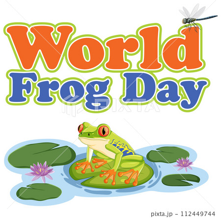 Celebrating World Frog Day Illustration 112449744