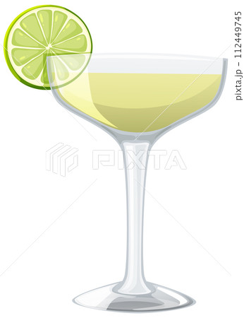 Refreshing Lime Cocktail Illustration 112449745