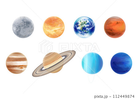 太陽系惑星のイラスト 112449874