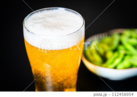 【晩酌】ビールと枝豆【おつまみ】 【晩酌】ビールと枝豆【おつまみ】 112450054