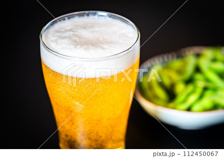 【晩酌】ビールと枝豆【おつまみ】 112450067
