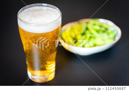 【晩酌】ビールと枝豆【おつまみ】 【晩酌】ビールと枝豆【おつまみ】 112450087