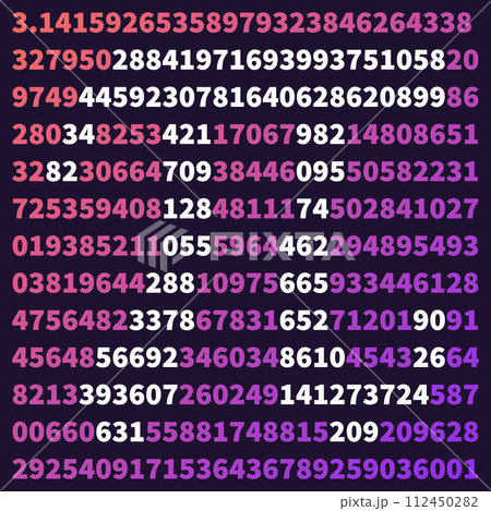 3.14 Happy PI Day banner. Pi Numbers Maths modern vector colorful illustration 112450282