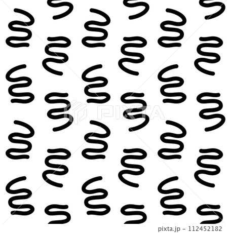 Vector seamless pattern of abstract lines 112452182