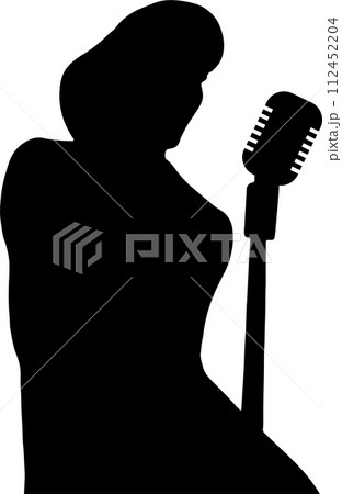 The Lady Singer image for music or entertainment concept. 112452204