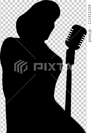 The Lady Singer image for music or entertainment concept. The Lady Singer image for music or entertainment concept. 112452204