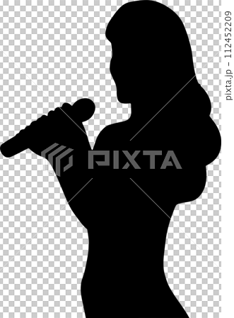 The Lady Singer image for music or entertainment concept. The Lady Singer image for music or entertainment concept. 112452209