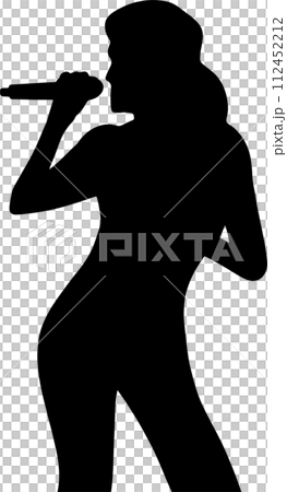 The Lady Singer image for music or entertainment concept. The Lady Singer image for music or entertainment concept. 112452212