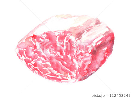 水彩で描いたシャトーブリアンのイラストのイラスト素材 [112452245  